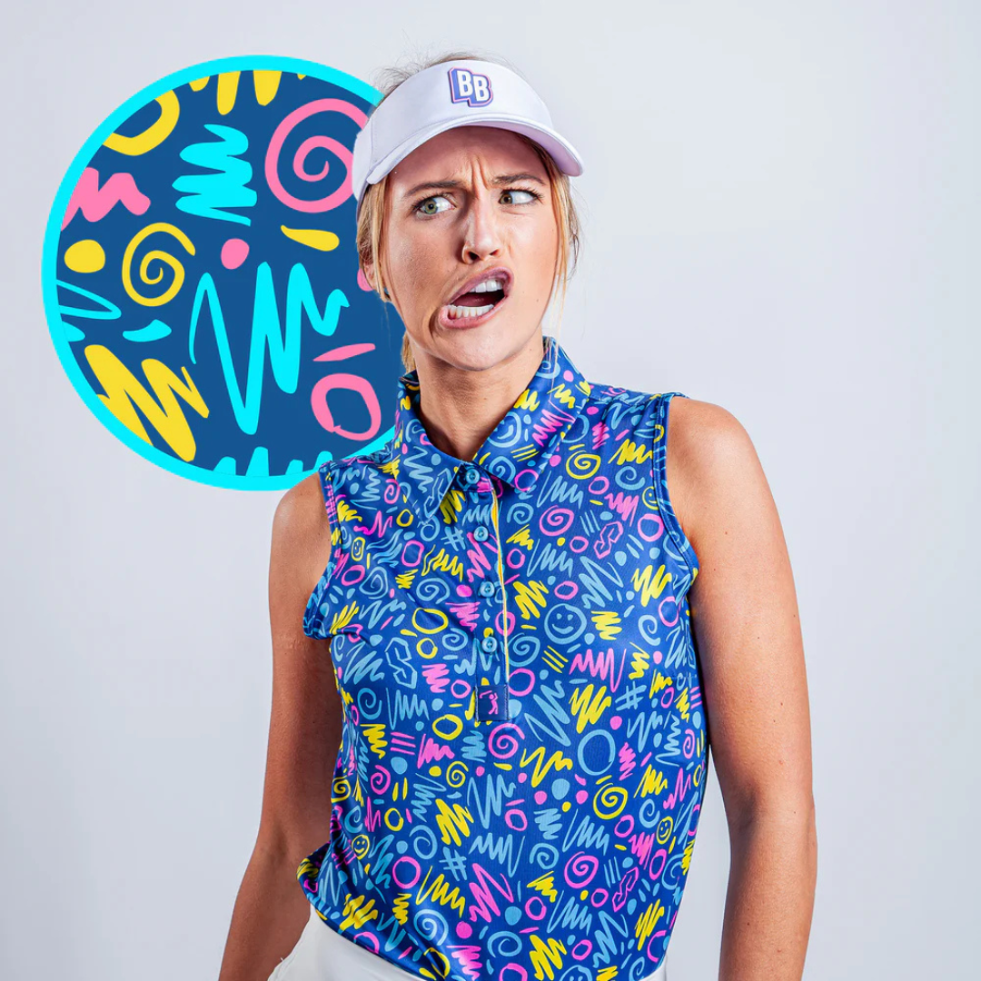 New Bogey Bros Golf Co Sleeveless Polo - Booyah