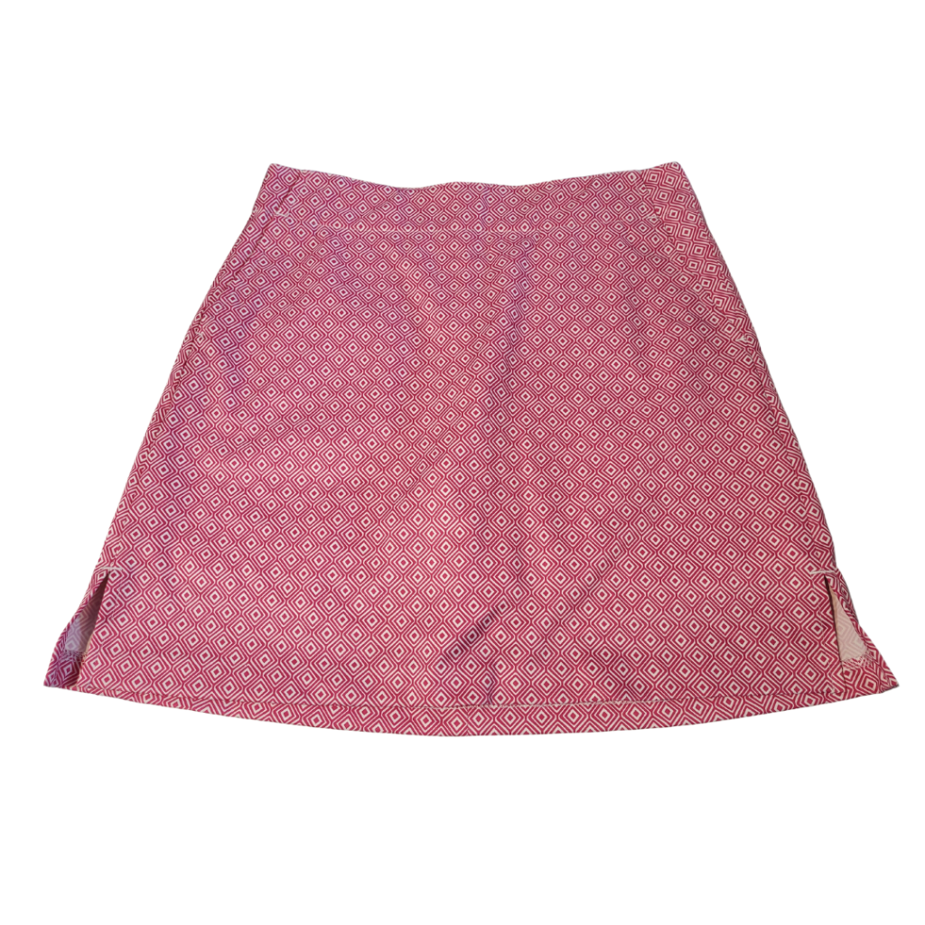 New Lady Hagen Essential Printed Golf Skort- Rose Violet Size
