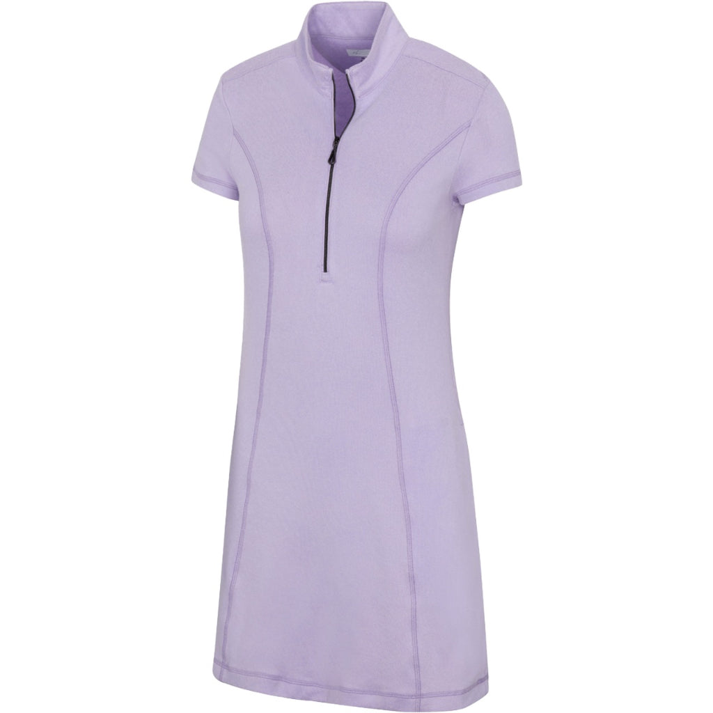 chinese dress ladies New Greg Norman Elodie Short Sleeve Zip Golf Dress