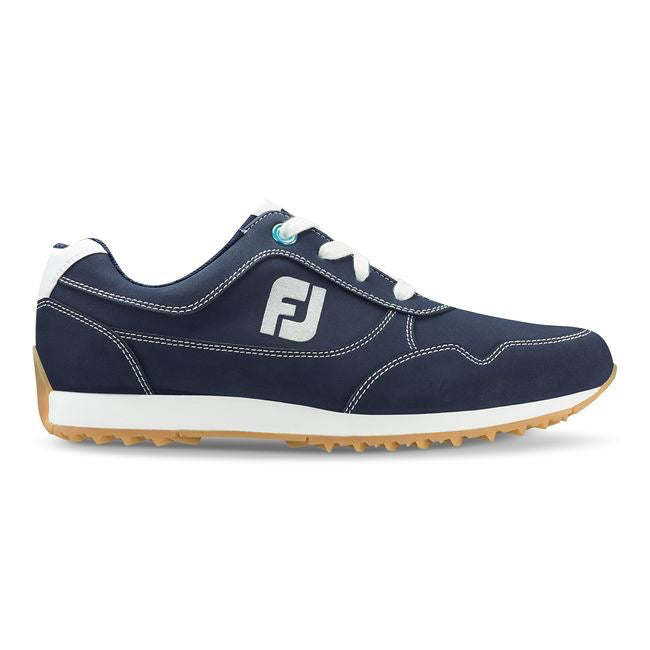 New Women's Footjoy FJ Sport Retro Golf Shoe Navy Size Wide MSP$100