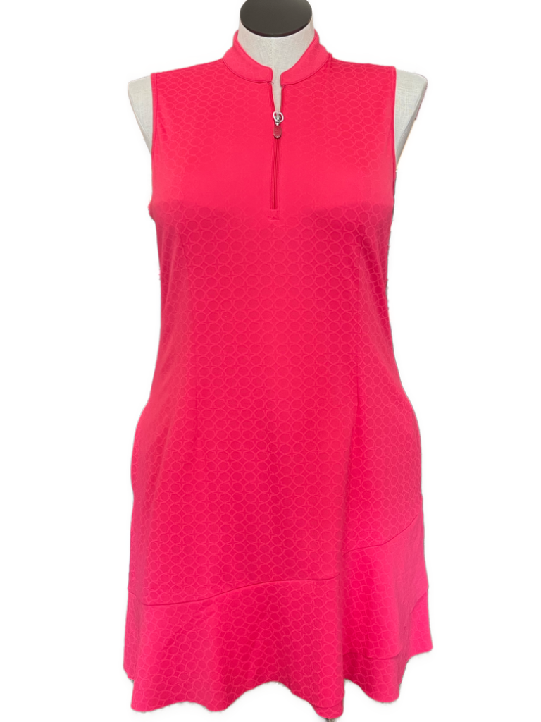 hot pink golf dress New Women's Greg Norman Sleeveless Size L MSP$99 Color:bronze orange tipped polo collar Lanvin 2012 Dress filter-sleeve:Long Sleeve