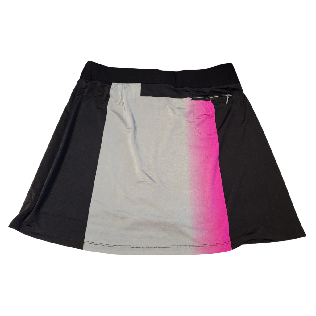 Jamie Sadock Pink Black Gray Pull on Golf Skort Size L