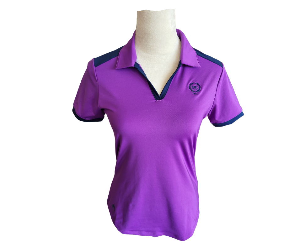 Adidas purple polo online