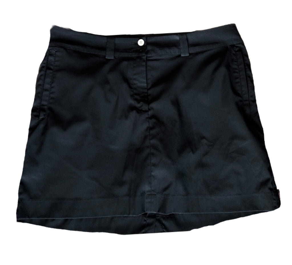 nike black golf skort