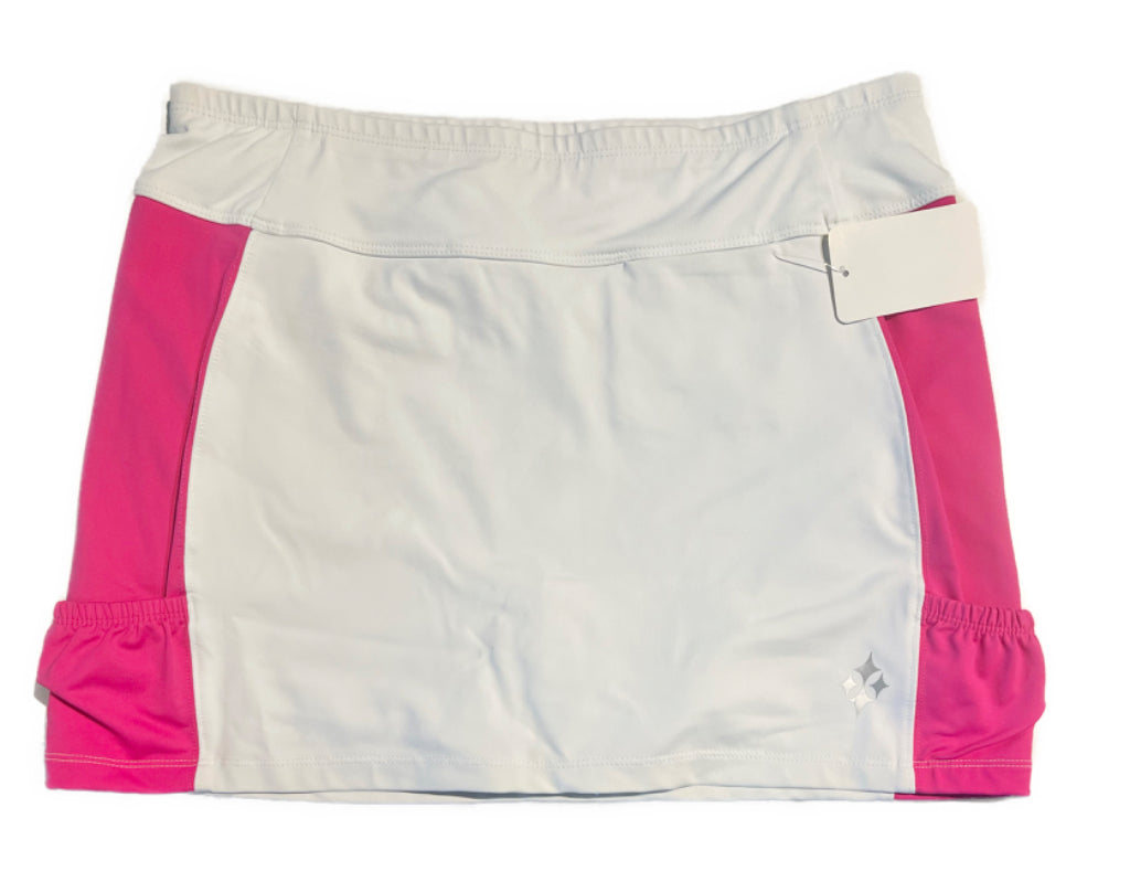 Jofit White Pink Hot Tennis Skort Size M