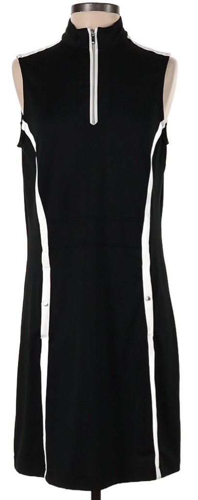 Tail Activewear Black Sleeveless Golf Dress with White Trim Size S MSP$100 Tail Activewear Black Sleeveless Golf Dress with White Trim Size S MSP$100