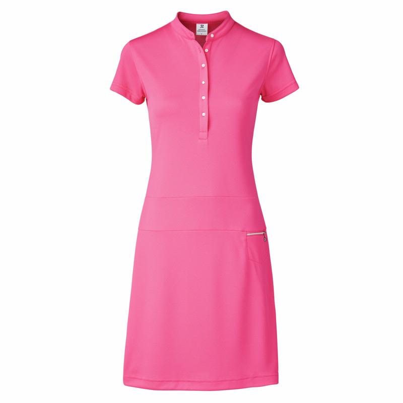 Radiant Twist Collection: Selena Cap Sleeve Dress, Pink, XL