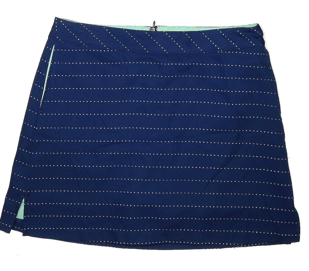 Lady Hagen Navy Perforated Golf Skort w/ Mint Underlay Size MSP$65