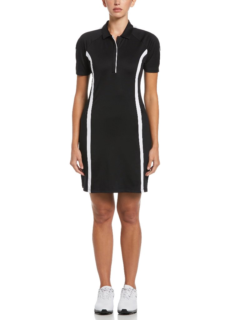 ladies black swing dress Black Sleeveless Swing Dress