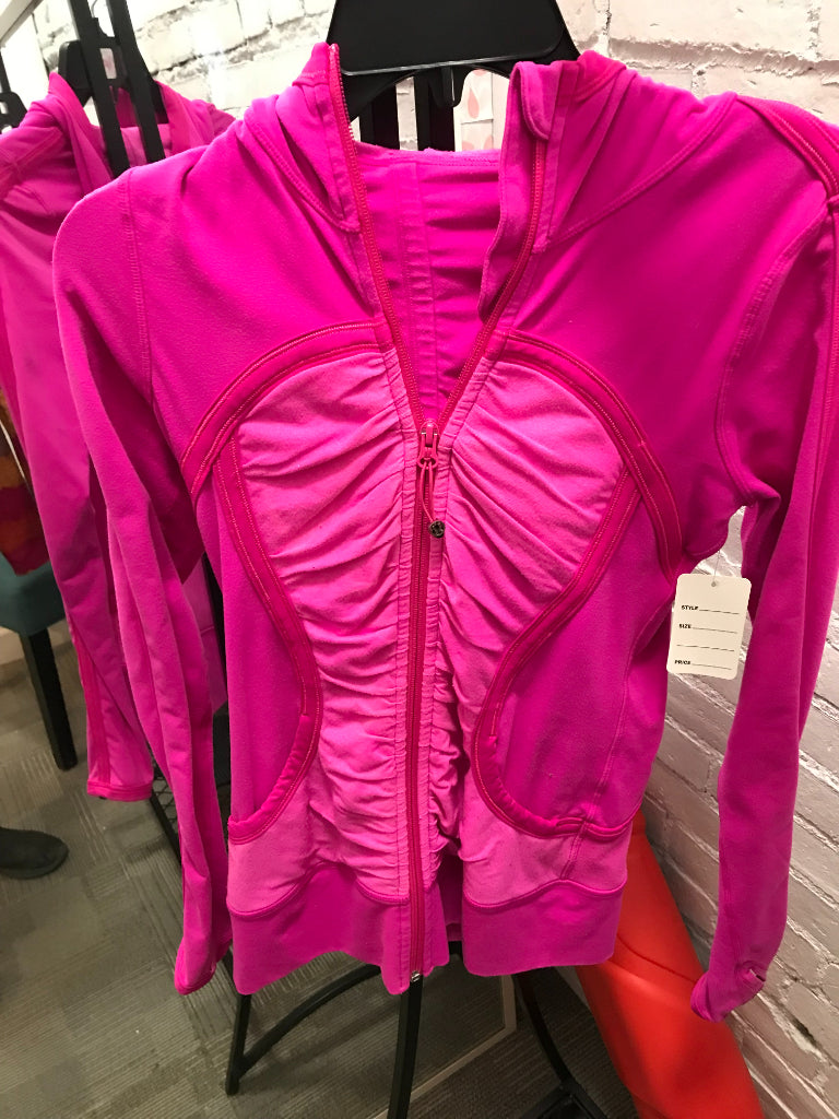 Lululemon Pink Hooded Full-zip Jacket in Hot Pink MSP$128