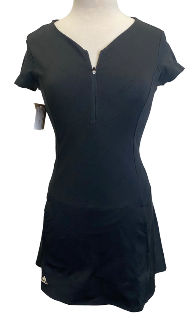 Adidas Jacquard Black Short-Sleeved Dress Adidas Jacquard Black Short-Sleeved Dress