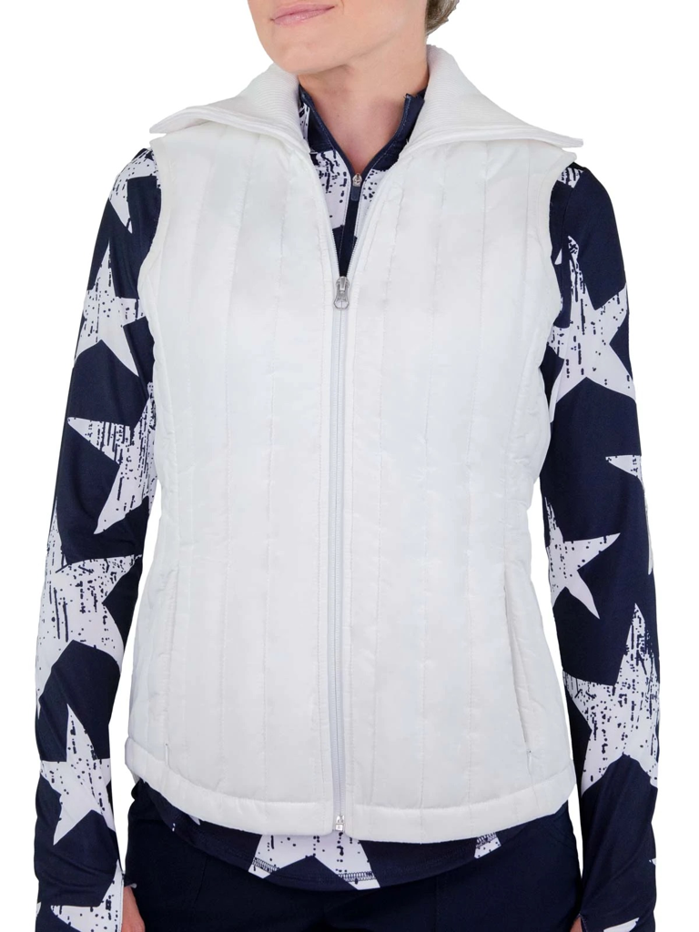 New Jofit White Puffer Vest MSP$120