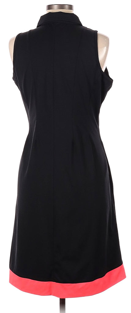 New Jofit Black V-neck Dress with Bright Coral Accents Size M MSP$100 New Jofit Black V-neck Dress with Bright Coral Accents Size M MSP$100