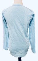 Lululemon Ice Blue Long Sleeve Tech Top Sie 10 (L) MSP$78-2
