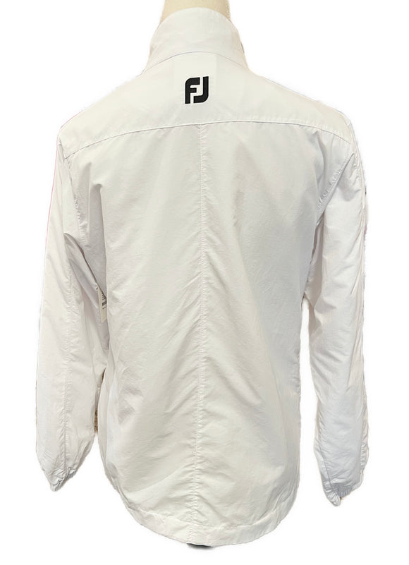 Footjoy Women's White Full-Zip Woven Jacket W/ Logo Size M MSP$125