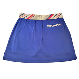 Izod Golf Blue Women's Golf Skort w/ Diagonal Striped Waistband Size S - 0