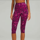 Lululemon Base Pace Pink Animal Print Leggings Size 8 MSP$88-1