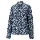 New Women's Puma Cloudspun Navy Animal Print Jacket Size S MSP$80-1