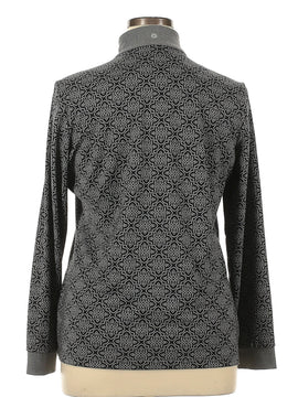 EP NY Black & Gray Print Golf Pullover w/ Logo Size XL MSP$ - 0