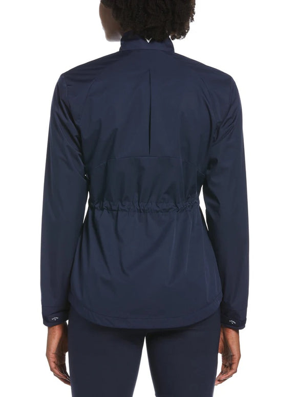New Women's Callaway Navy Windbreaker Golf Jacket w/ Logo Size M MSP$110
