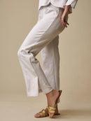 New A.Putnam Women's Santosa Pant - Embossed Cream MSP$130-2
