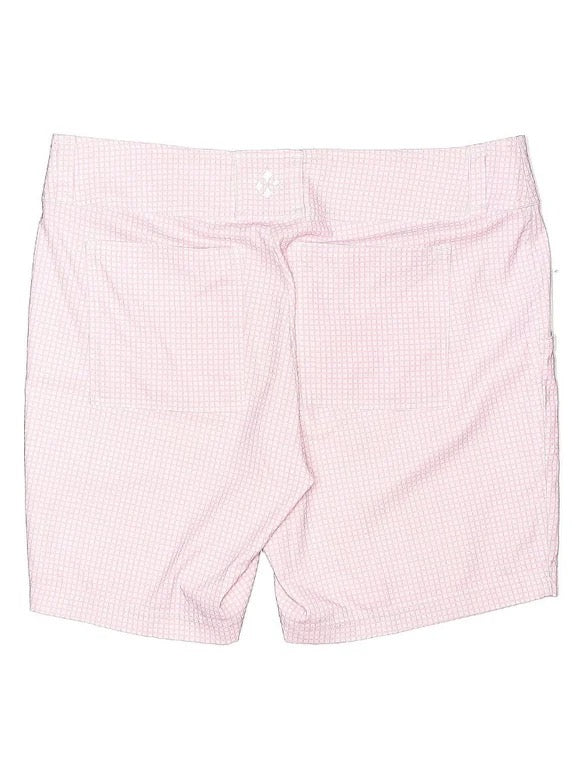 Jofit Pink & White Check Golf Shorts Size 6 MSP$88