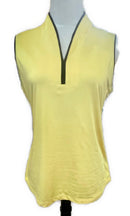 EP NY Yellow Sleeveless Y-neck Women's Golf Top Size M-1