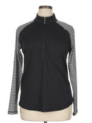 Jofit Women's Black & White Half Zip Golf Pullover Size XL MSP$98-1