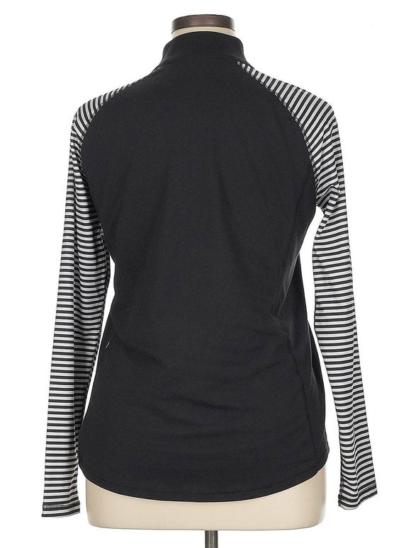 Jofit Women's Black & White Half Zip Golf Pullover Size XL MSP$98