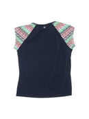 Athleta Women's Navy Cap Sleeve Workout Top Size L-2