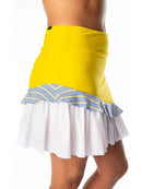 Swing Dish Yellow & WHite Ruffled Zella Golf Skort Size XL MSP$149-2