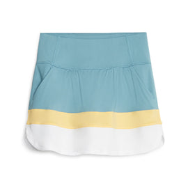 Women's Puma PWRMESH Colorblock Golf Skort-Blue/Flaxen Size XL MSP$80