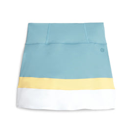 Women's Puma PWRMESH Colorblock Golf Skort-Blue/Flaxen Size XL MSP$80 - 0