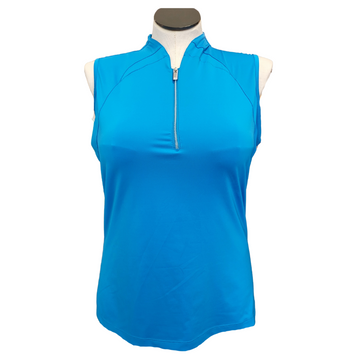 Tail Women's Sandria Zip Sleeveless Golf Top- Destny Blue  Size XL MSP$91