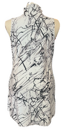 Swing Dish Black & White Jalen Print Golf Dress Size XL MSP$99-4