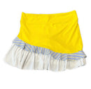 Swing Dish Yellow & WHite Ruffled Zella Golf Skort Size XL MSP$149-5