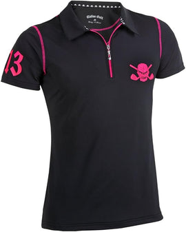 Tattoo Golf Women's Black Lucky 13 Polo Size 3XL MSP$70