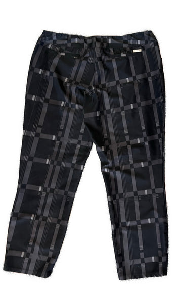 Adidas Gray Plaid Women's Capris Size L - 0