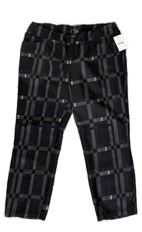 Adidas Gray Plaid Women's Capris Size L