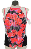 New Tail Activewear Black, White & Floral Tennis Tank Size XL MSP$75-1