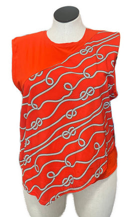 New Tail Poinciana Cap Sleeve Top Size XL MSP$70