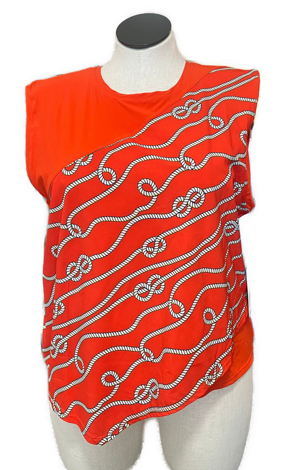 New Tail Poinciana Cap Sleeve Top Size XL MSP$70
