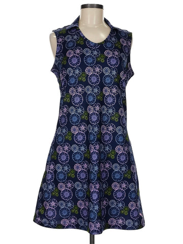 Puma Women's Navy Floral Sleeveless Golf Dress Size M MSP$90