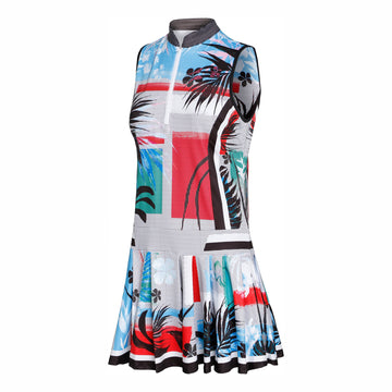 Lucky in Love Catalina Print Sleeveless Golf Dress Size XS MSP$110 - 0
