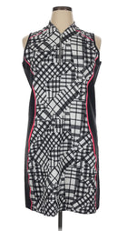 Tail Black & White Patchwork Print Sleeveless Golf Dress Size XL MSP$100-1