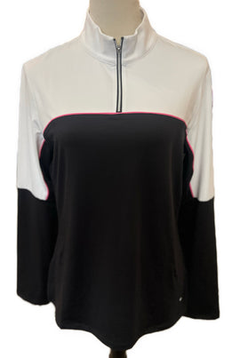 New Women's Nivo Sport Gaia Mock Pullover Size M MSP$90 - 0
