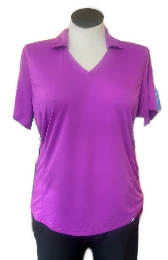 Lady Hagen Magenta Short Sleeve Golf Polo Size XL