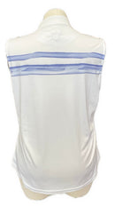 Footjoy Women's White & Purple Watercolor Sleeveless Golf Polo Size XL MSP$80-2