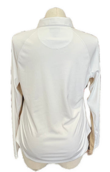 Greg Norman Solar XP White & Gold Women's Golf Sun Shirt Size XL MSP$85 - 0