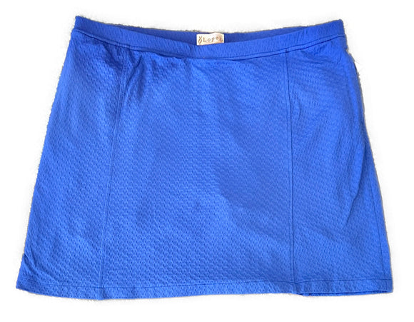 Lopez Blue Pull-on Textured Golf Skort Size XL MSP$75